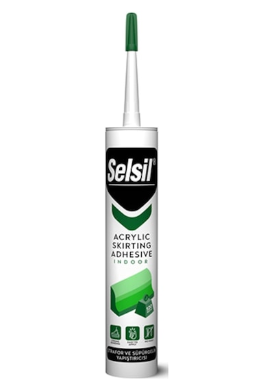 Selsil Strafor ve Süpürgelik Yapıştırıcı  500 Gr Çok Renkli Çok Renkli