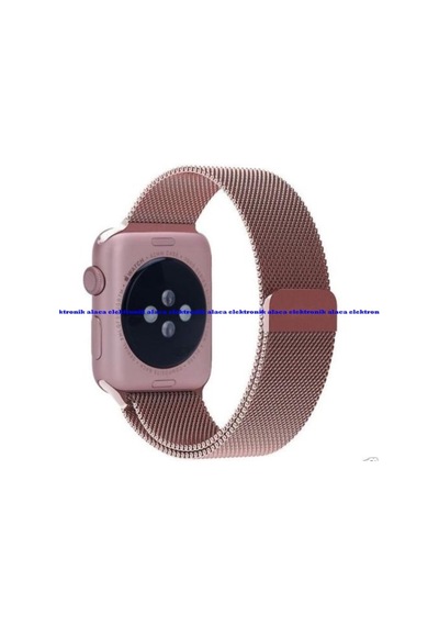 Apple Uyumlu Watch 38Mm Celik Orme Kordon Rose Gold