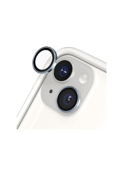 Apple Uyumlu iPhone 15 / 15 Plus Mercek Lens Kamera Koruyucu Mavi