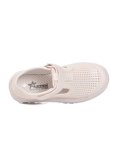 Arzen Beyaz Cırtlı Ortopedik Unisex Çocuk Sandalet Arz 3000 F