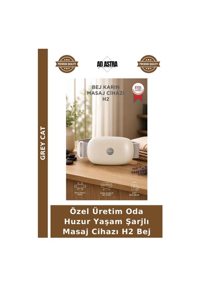Özel Üretim Oda Huzur Yaşam Şarjlı Masaj Cihazı H2 Bej