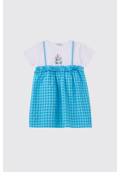 Panço Kız Bebek Turkuaz Elbise 2611gb26057 Mavi