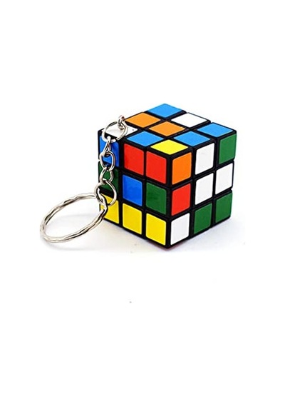 Mini Rubik Küp, Nostaljik Zeka Oyuncağı, Anahtarlık Boyutunda