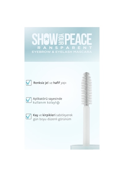 Pastel Show Your Peace Transparent Eyebrow & Eyelash Mascara - Transparan Kaş Ve Kirpik Maskarası Turuncu