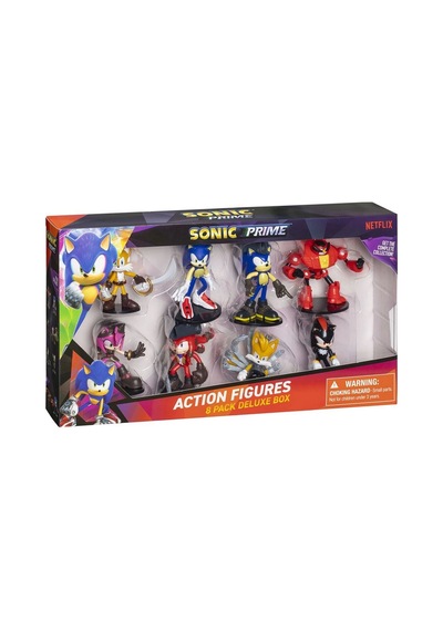 Sonic Prime 8'li Deluxe Aksiyon Figür Seti Seri 2