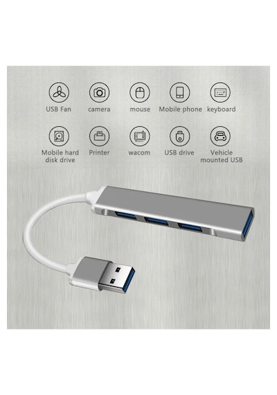 4 Port Usb 3.0 Hub Çevirici Çoğaltıcı Çoklayıcı Çoklama 4 Portlu