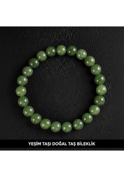 Yeşim Taşı Şifa Ve Huzur Bileklik Doğal Taş Bileğe Göre Çok Renkli