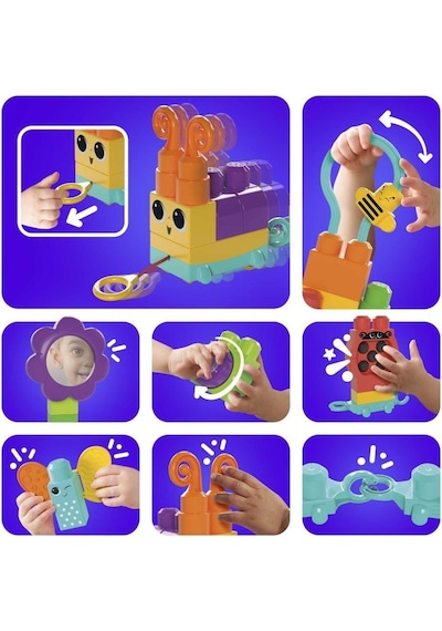 Mega Bloks® Hareketli Duyusal Gelişim Tırtılı HKN44
