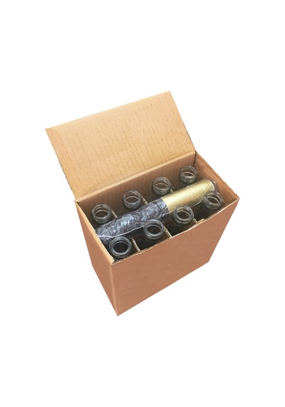 Afracam Maraska Şeffaf 250 ML Cam Şişe Kapak Kapüşon 8 Adet
