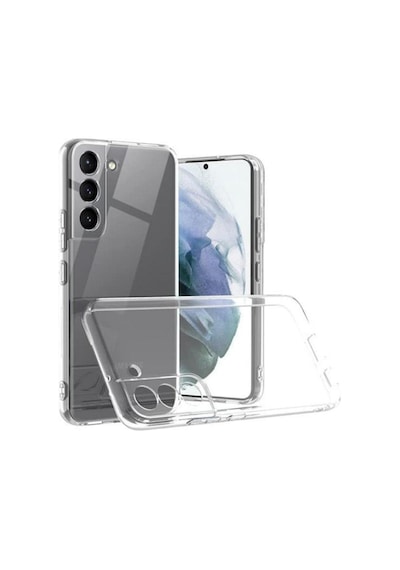 Samsung Galaxy S21 Fe Uyumlu Silikon Kılıf - Darbe Emici Kamera Korumalı Esnek Kapak - Şeffaf Şeffaf