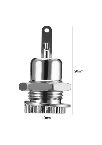 Ic-258D Dc Şase 2,1Mm Metal 12Mm 10 Adet