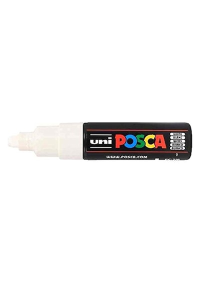 Posca Pc7m Bl 3'lü Konik Geniş Uçlu İşaretleyici Seti, Beyaz 103 Ivory