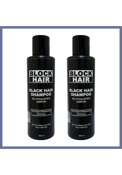 Bezos Saçları Siyahlaştıran Block Hair Şampuan 200ml X 2 Adet Dlra