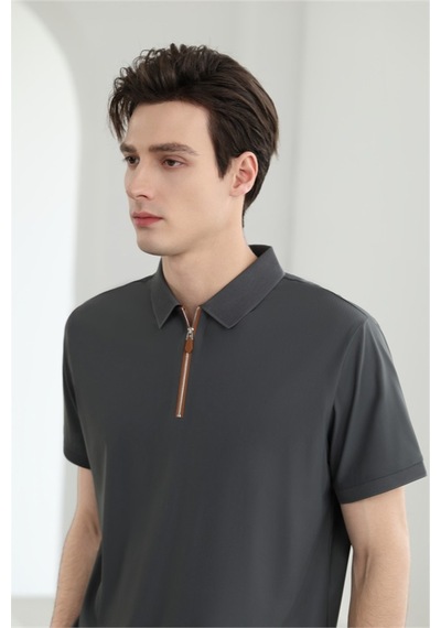 New Performance Premium Polo T-shirt 84% Nylon 16% Spandex Demir Grisi
