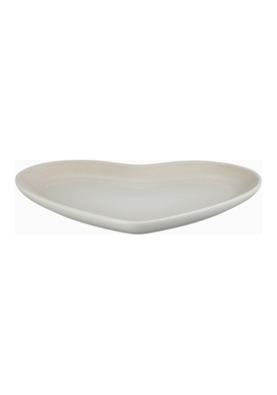 Le Creuset Kalp Şekilli Seramik Servis Tabağı 23 Cm Krem