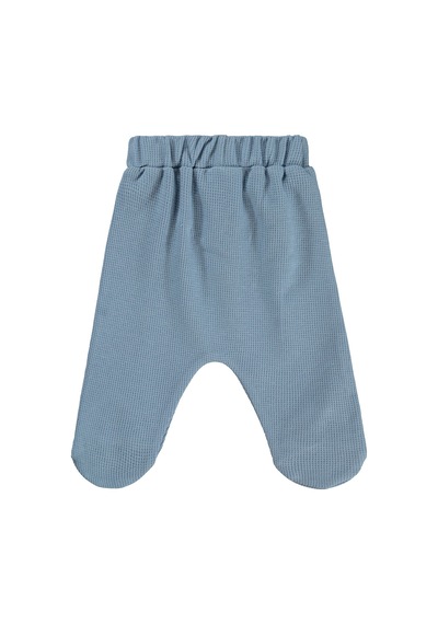 Civil Baby Roket Baskılı 1-9 Ay Tek Alt Bebe - Mavi Buz Mavi