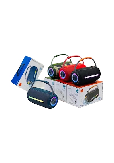 Torima Booms Box 360 BOOMSBOX360-RED Taşınabilir RGB Ledli Bluetooth Hoparlör