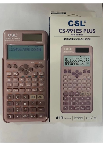 Csl Cs-991es Plus-pınk Pembe Fonksiyonel Hesap Makinesi Çok Renkli