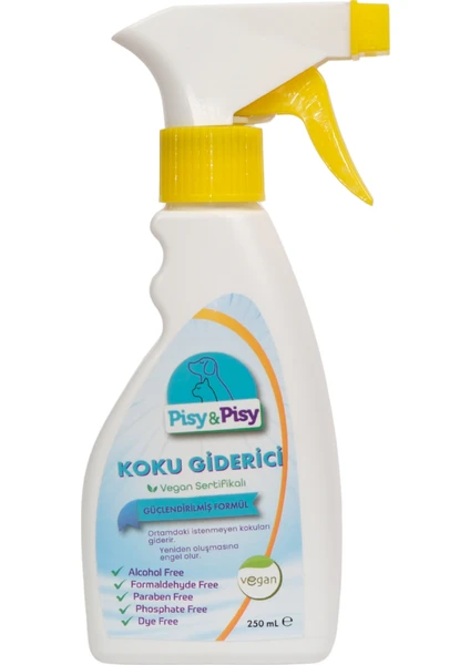 Vegan Sertifikalı Koku Giderici 250 Ml Çevre Dostu Plastik Malzeme İle Etkili Ferahlama