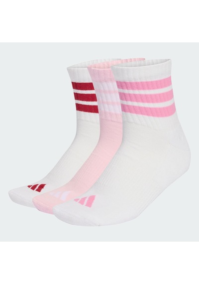 3s Ess C Mıd 3p Adidas 3 Renkli Çorap Whıte/clpınk/actmar