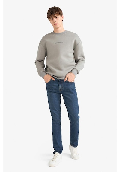 Defacto Boxy Fit Bisiklet Yaka Baskılı Sweatshirt X8282az25augr169 Gri Defacto Boxy Fit Bisiklet Yaka Baskılı Sweatshirt X8282az25augr169 Gri