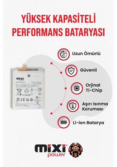 Samsung A25 / A35 / A55 Uyumlu Tam Kapasite Batarya 1 Yıl