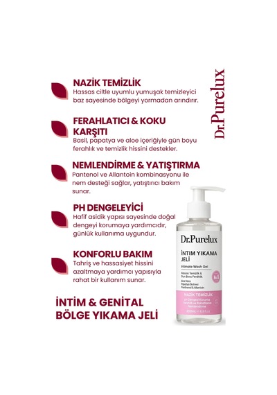 İntim Yıkama Jeli Hassas Bölge İçin Yatıştırıcı, Ph Koruma, Nazik Ve Dengeli Temizlik