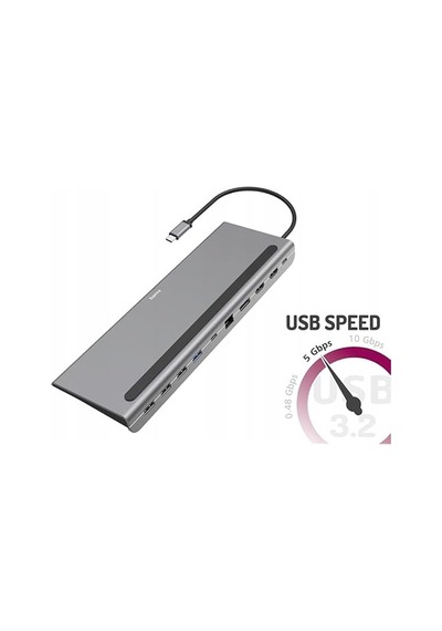 Usb-c Hub Stand 10 Port 4xusb-a2xusb-chdmilan