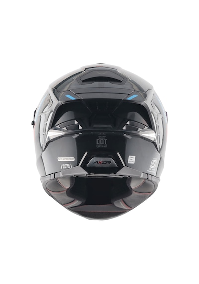 Axor Brutale Kryptıc Full Face Kapalı Kask Parlak Mavi - Siyah