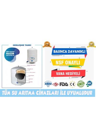Sulook Su Arıtma Tankı 12 L Tank 3.2 Galon
