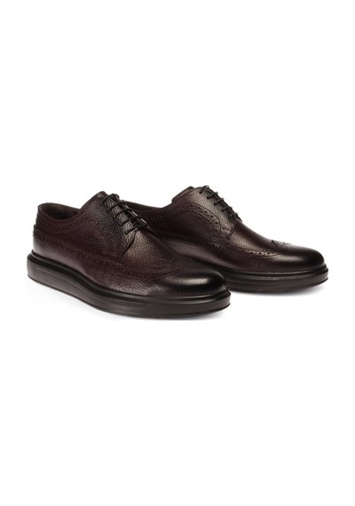 Deery Hakiki Deri Bordo Comfort Günlük Erkek Ayakkabı-Bordo (539805747) Bordo
