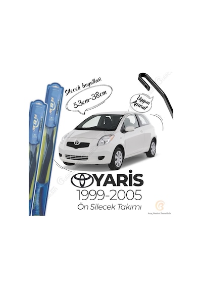 Rbw Hybrid Toyota Uyumlu Yaris 1999 - 2005 Ön Silecek Takımı - Hibrit