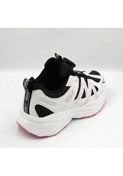 Kappa Kp-4060f Beyaz Siyah Makara Bağıklı Kız Çocuk Sneaker Spor Ayakkabı