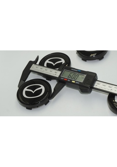 Mazda Jant Göbeği Siyah Kapak Seti 60mm