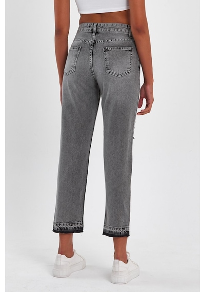 Alexandergardi Özel Koleksiyon Yırtık Desenli Denim Pantolon Ag-1023s 001