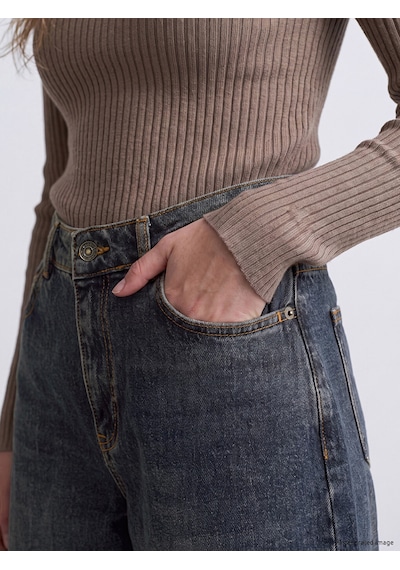 Lcw Jeans İndigo Boyfriend Fit Kadın Jean Pantolon