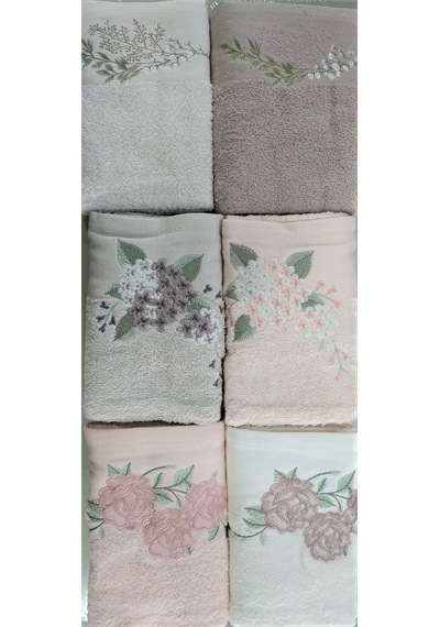 Şıkel Cotton Havlu 50 90 Elit Nakışlı Çok Renkli