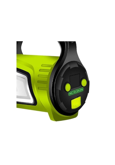 POWERMASTER JS-881B ŞARJLI LEDLİ UZUN MENZİLLİ KAMP TİPİ ÇOK FON Siyah