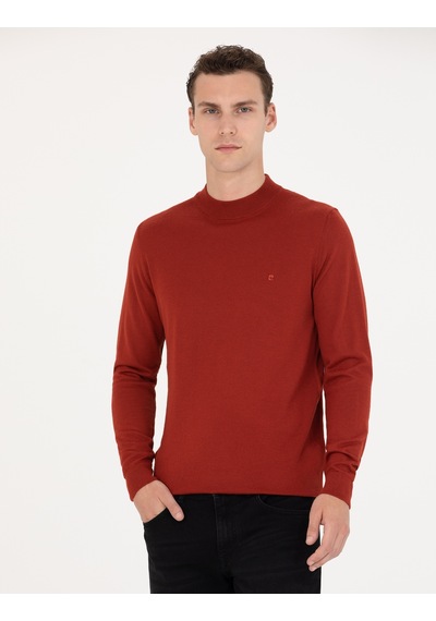 Pierre Cardin Erkek Kiremit Triko Kazak 50270049-vr031 Kiremit