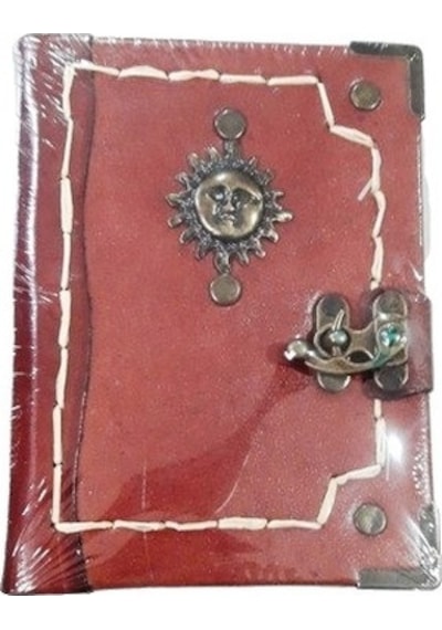 El Yapımı Deri Defter 12 x 17 CM 150 Yaprak N11.1144