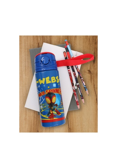 Ottonya Spıderman Plastik Matara Frx 500ml Webs Çok Renkli