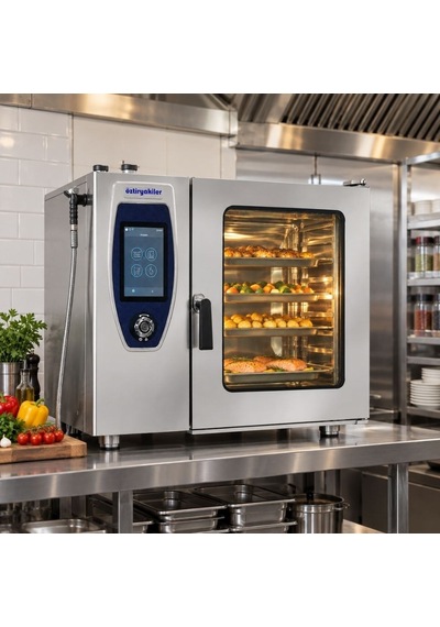 Öztiryakiler Tüplü Konveksiyonlu Kombi Fırın Gn 2/1 - 10 Tepsi 380v