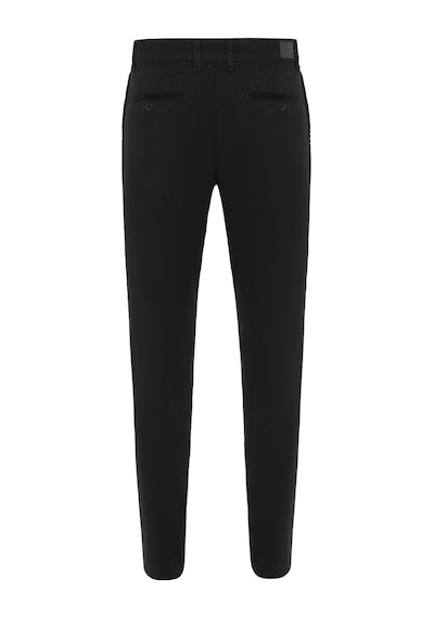 Süvari Siyah Regular Armürlü Pantolon Siyah