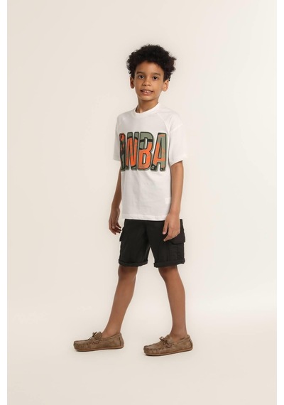 Jack Lions Erkek Çocuk Nba Baskılı Tshirt KREM