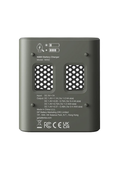M452 Usb Hızlı Şarj Cihazı 4 Adet 2600 Aa Kalem Pilli Set
