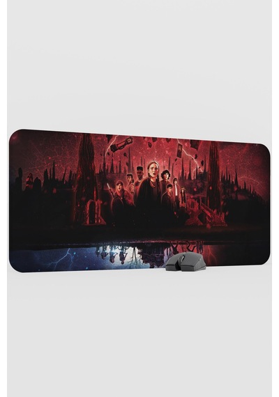 Stranger Things V1 90x40 Xxl Gaming Kauçuk Kaymaz Taban Mouse Pad Fare Altlığı