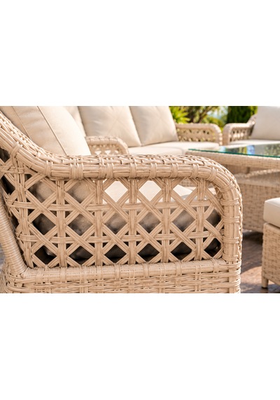 Rattan Bahçe Ve Balkon Takımı 3+3+1+1 2 Adet Puf Hediye