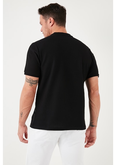 Buratti Pamuklu Regular Fit Yarım Fermuarlı Erkek T Shirt 5902653 Siyah
