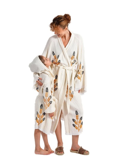 Brandsmiths Çocuk Golden Wheat Kimono Sarı