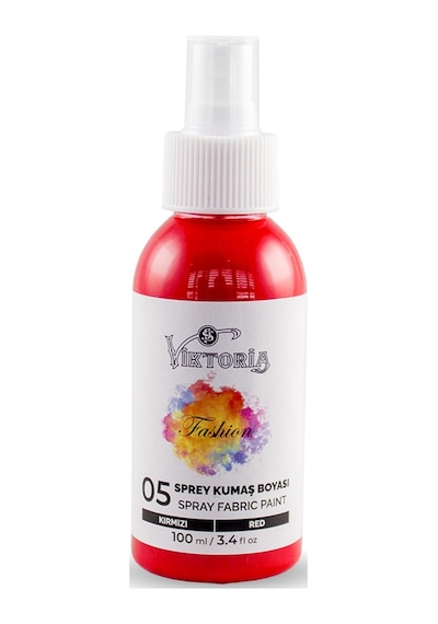 Viktoria Sprey Kumaş Boyası 05 Kırmızı 100 Ml